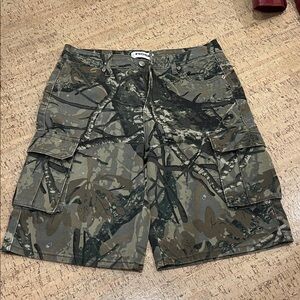 Women’s Camo Cargo Long Shorts